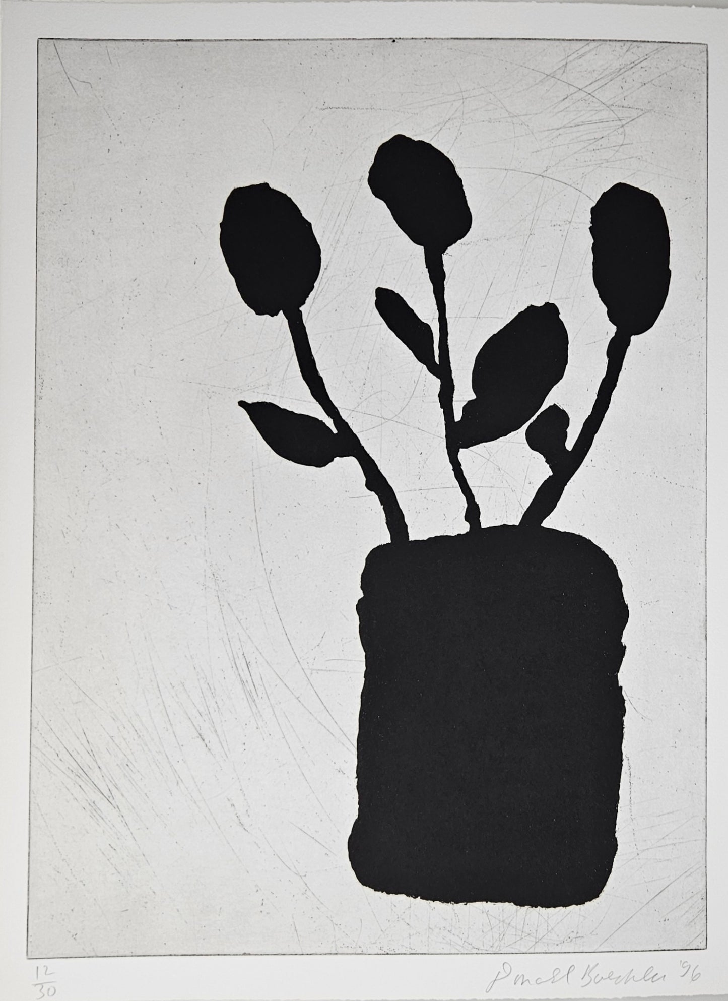 Donald Baechler - Six Flowers