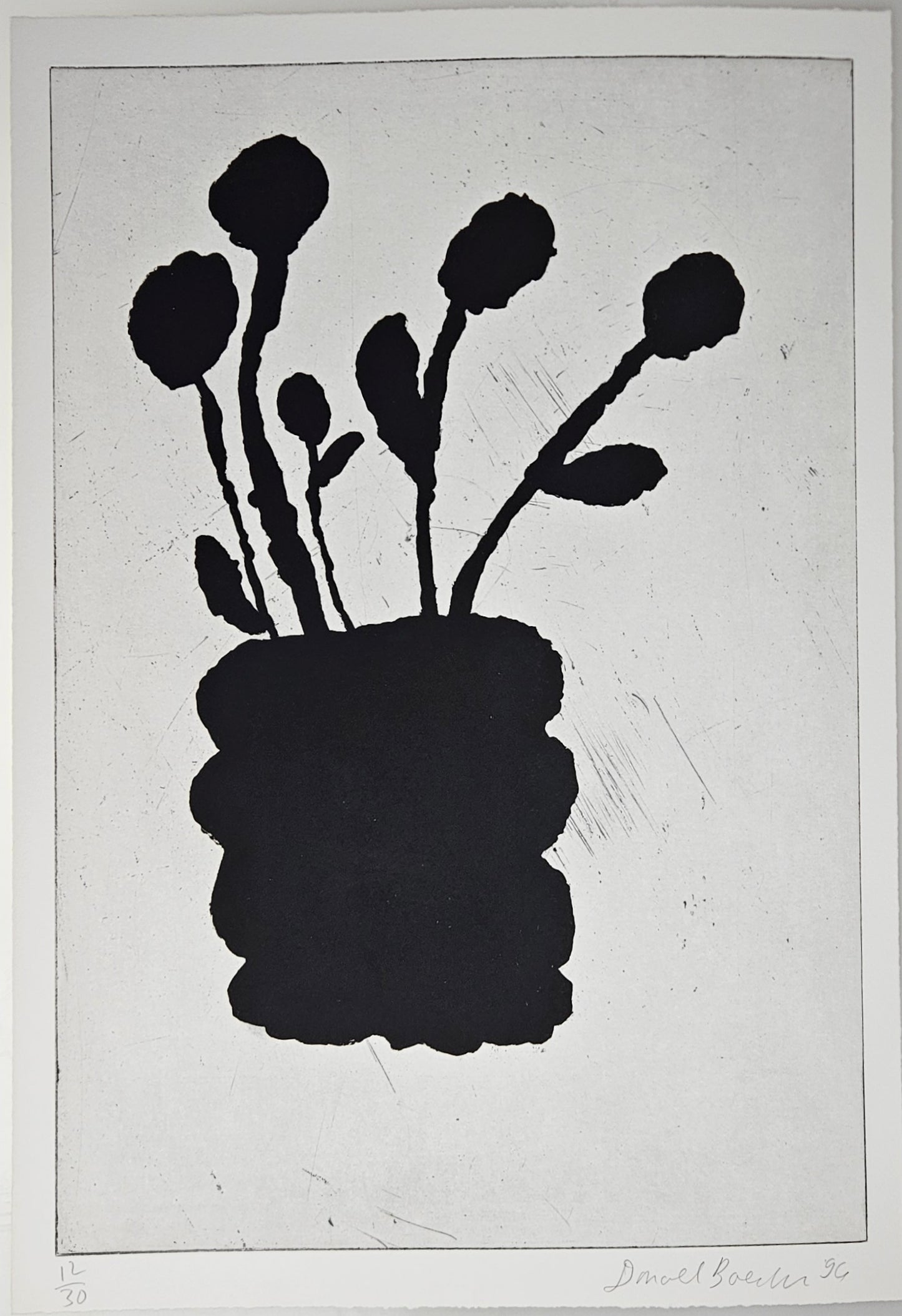 Donald Baechler - Six Flowers