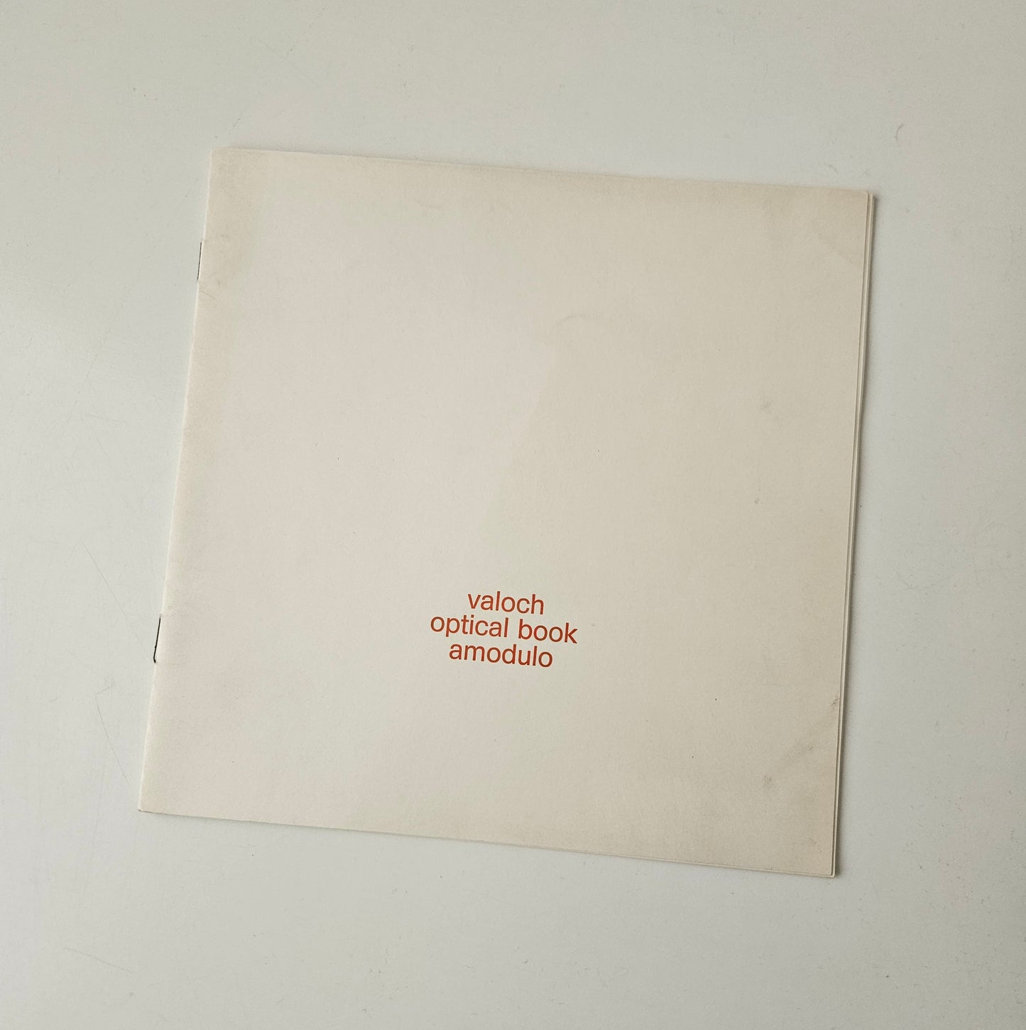 Jiří Valoch - optical book - amodulo