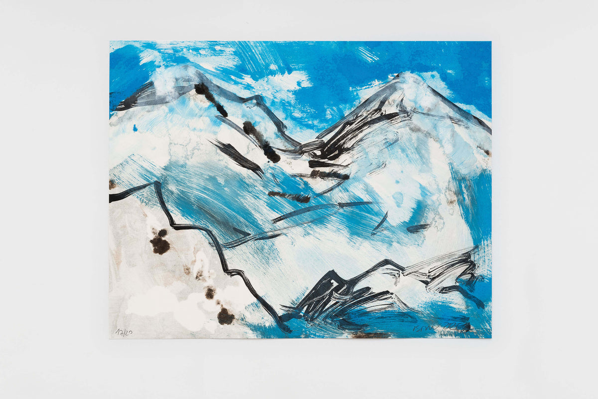 Herbert Brandl Untitled (Serie 2) Nr 17 2024 Monotype on Lithography
48 x 62 cm (unframed) Series of 20 unique works; all signed and numbered from 1/20 to 20/20 limited edition original print