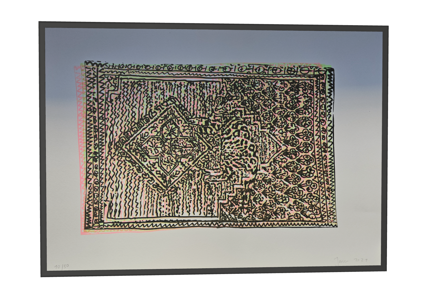 Anna Jermolaewa - Cat becoming a Carpet II