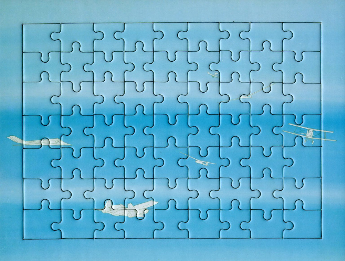 Cieli ad alta quota by Alighiero e Boetti, Set of six puzzles