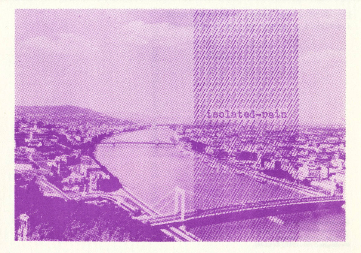6 postcard of Endre Tót
One Dozen Rain Postcards
1973
12 postcards and credits-page in stamped envelope
11,5 x 16 cm (envelop), 10,5 x 15 cm (postcards)
Published by Albrecht D. / Reflection Press, Stuttgart
not numbered, not signed mailart