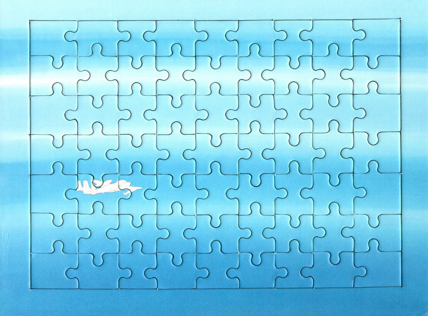 Cieli ad alta quota by Alighiero e Boetti, Set of six puzzles