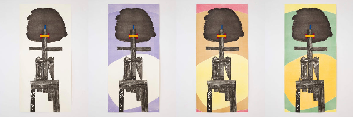 All four versions of El Anatsui XOHANAMI – Female, 2026
Woodcut print on Hahnemühle paper, Limited edition, signed and numbered, 