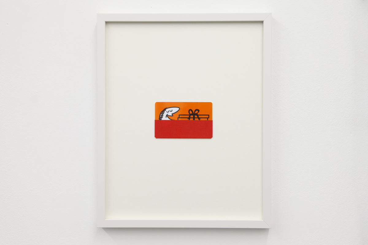 Andreas Fogarasi
Gift Card
2025
Voucher Card, Bookbinding Linen
5,5 x 8,5 cm
Open Edition, each unique
signed on backside 