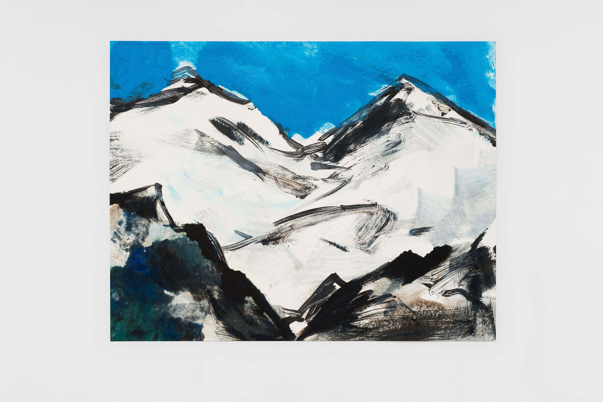 Herbert Brandl Untitled (Serie 2) Nr 5 2024 Monotype on Lithography
 48 x 62 cm (unframed) Series of 20 unique works; all signed and numbered from 1/20 to 20/20 limited edition original print