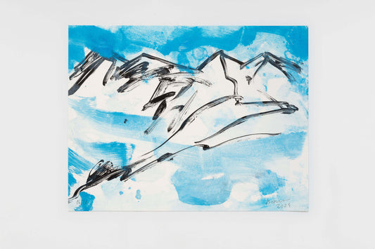 Herbert Brandl Untitled (Serie 3) Nr 16 2024 Monotype on Lithography
 48 x 62 cm (unframed) Series of 20 unique works; all signed and numbered from 1/20 to 20/20 limited edition original print