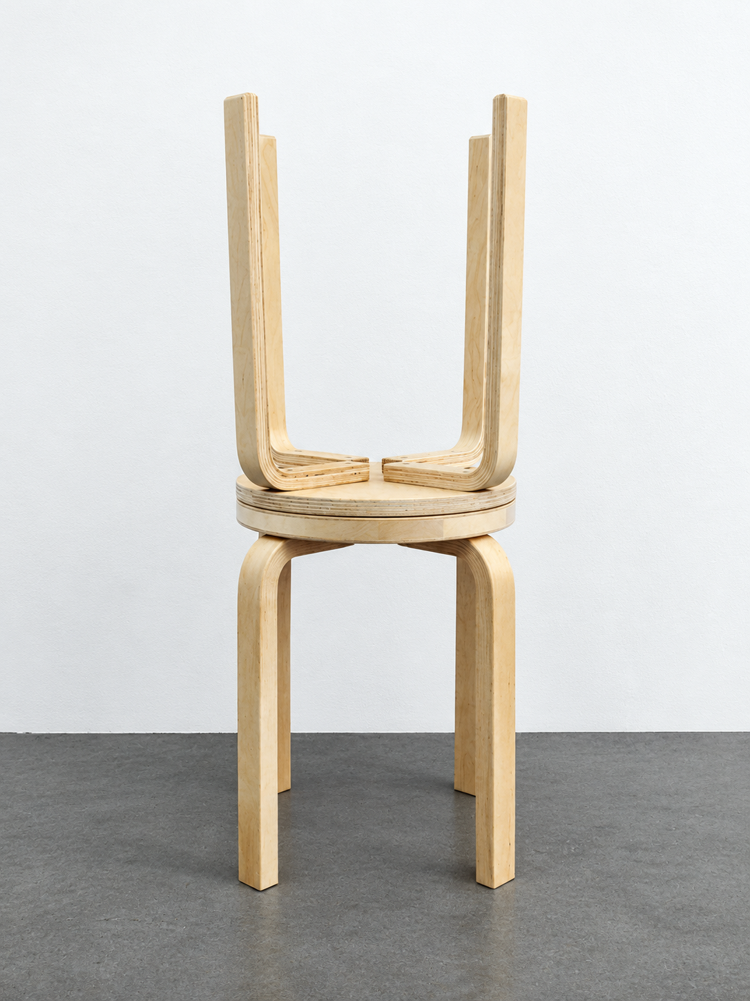 Jonathan Monk
Did You Shit on My Stool?
2026
Alvar Aalto's stool E60 for Artek and IKEA's FROSTA on top of the other
89 x 42 x 42 cm
Ed 8
with signed and numbered certificate