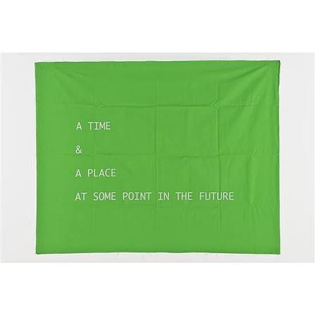
Jonathan Monk  Somewhere Soon
2010  Screenprint on cotton, folded in a cardboard box 120 x 150 cm  Ed 40 + 6 AP  signed and numbered  Co-published by Alice Travel and Florence Loewy, Paris 