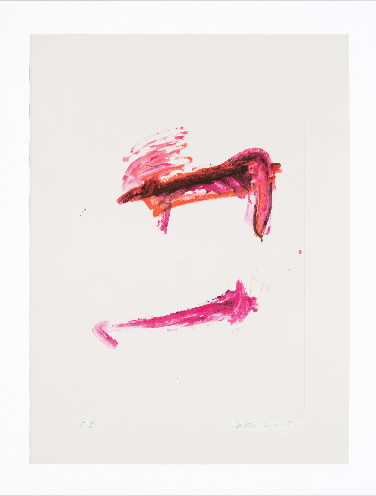 Martha Jungwirth
Bedrohlich, aber heiter 
2024
Lithography, unframed
80 x 60 cm
Ed 90
signed and numbered