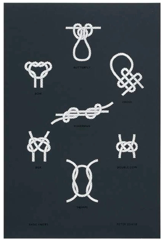 Peter Saville
Basic Knots
2014/19
Screenprint
76 x 50 cm
Ed 30 + 2 AP, signed and numbered original art 